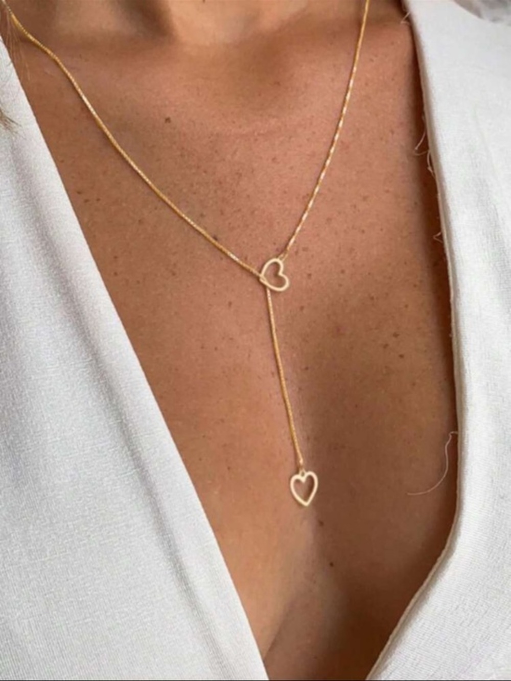 Gold heart necklace